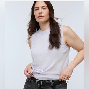 Madewell Womens Gray “(Re)sponsible Cashmere Crewneck Sweater Vest”